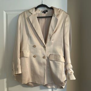 Silk blazer with pearl like buttons! Express size XL